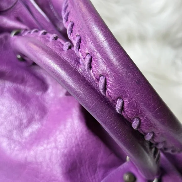BALENCIAGA CITY BAG SUPER RARE ULTRAVIOLET PURPLE F/W 2013 CLASSIC CITY - Picture 10 of 14